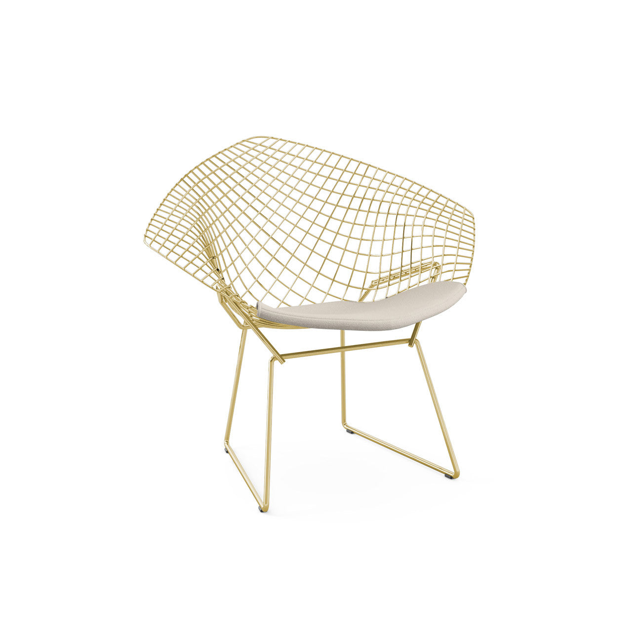 Bertoia Diamond Armchair Gold Plated