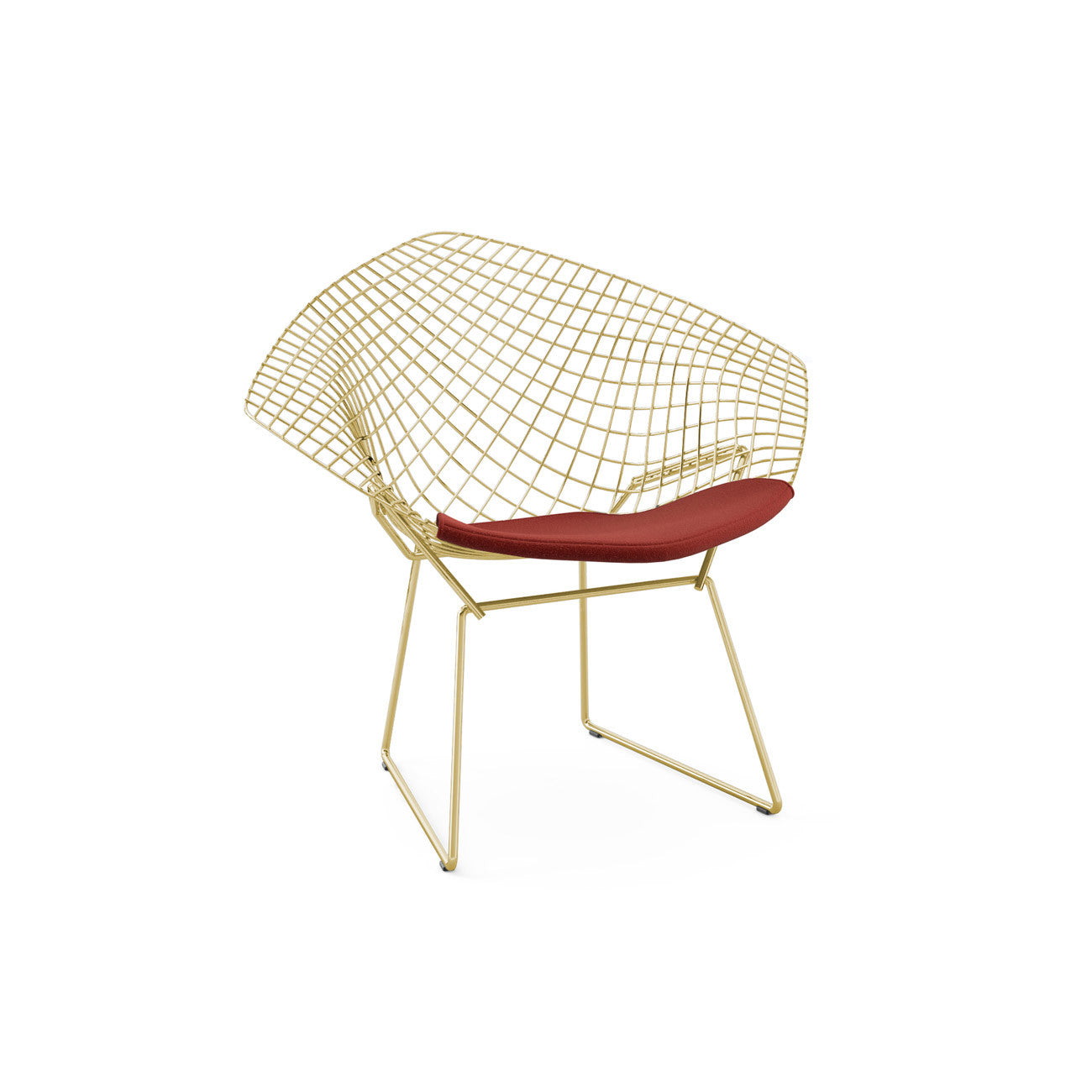 Bertoia Diamond Armchair Gold Plated