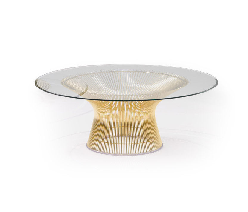 Platner Coffee Table Gold Plated, 107cm dia Platner Coffee Table Gold Plated, 107cm dia