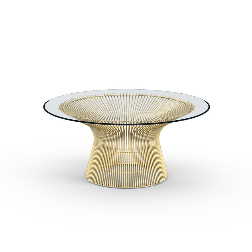 Platner Coffee Table Gold Plated, 91.5cm dia Platner Coffee Table Gold Plated, 91.5cm dia