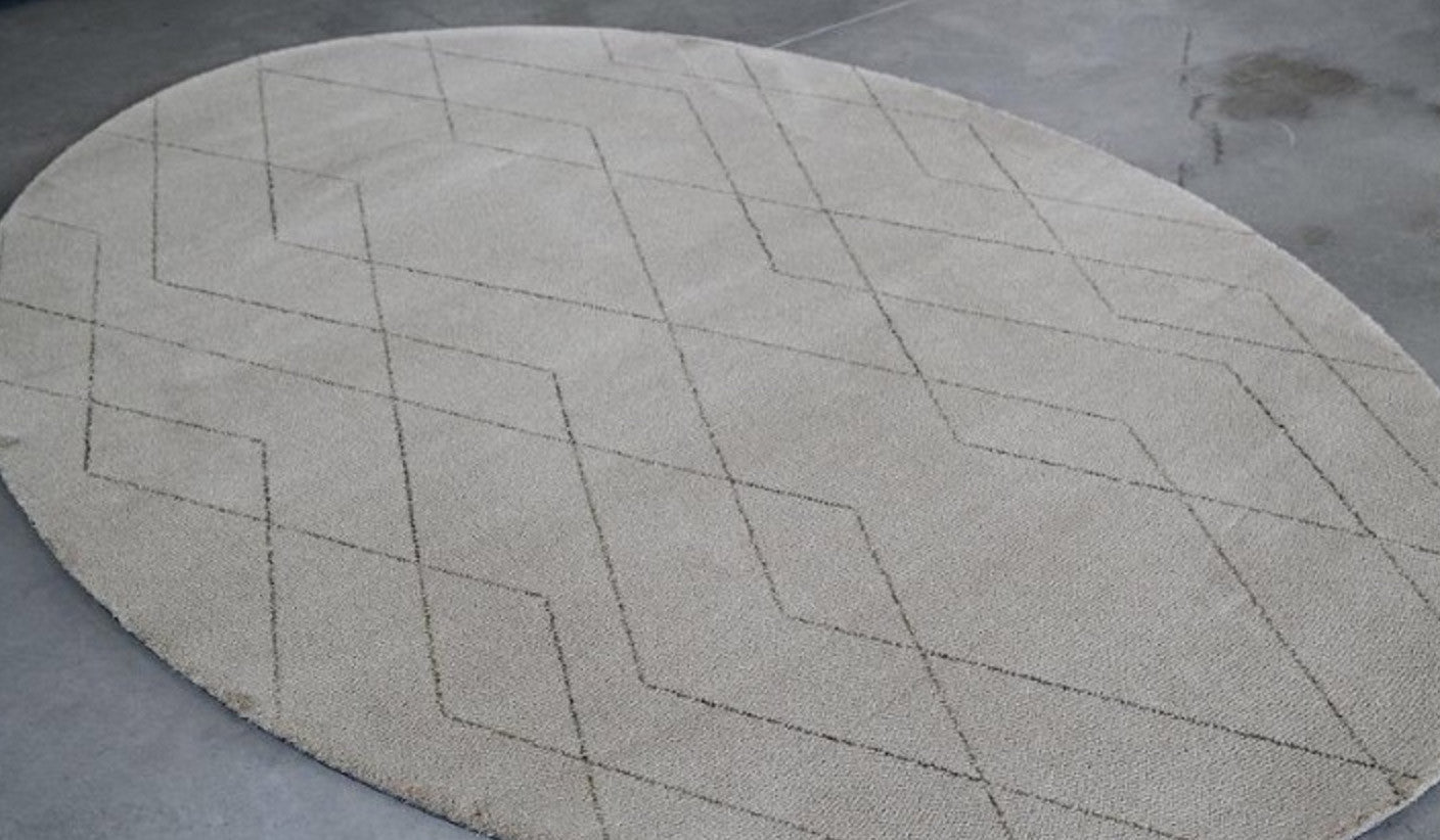 Byzance Rug, Zig Zag, light grey