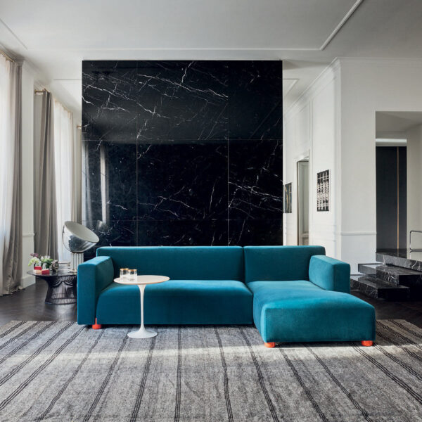 Barber & Osgerby Asymmetric Sofa with Chaise Longue