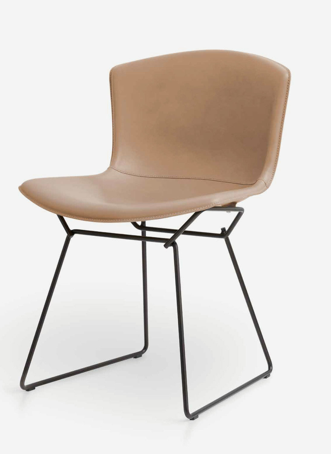 Bertoia side chair in cowhide upholstery