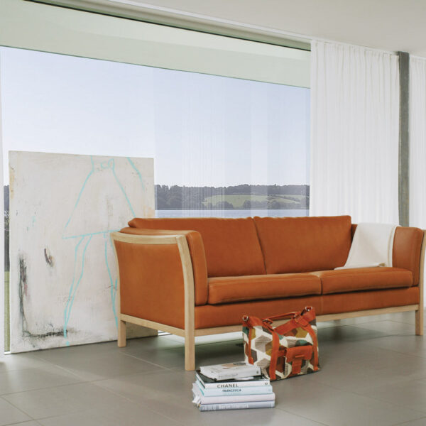 Paula Sofa leather cognac