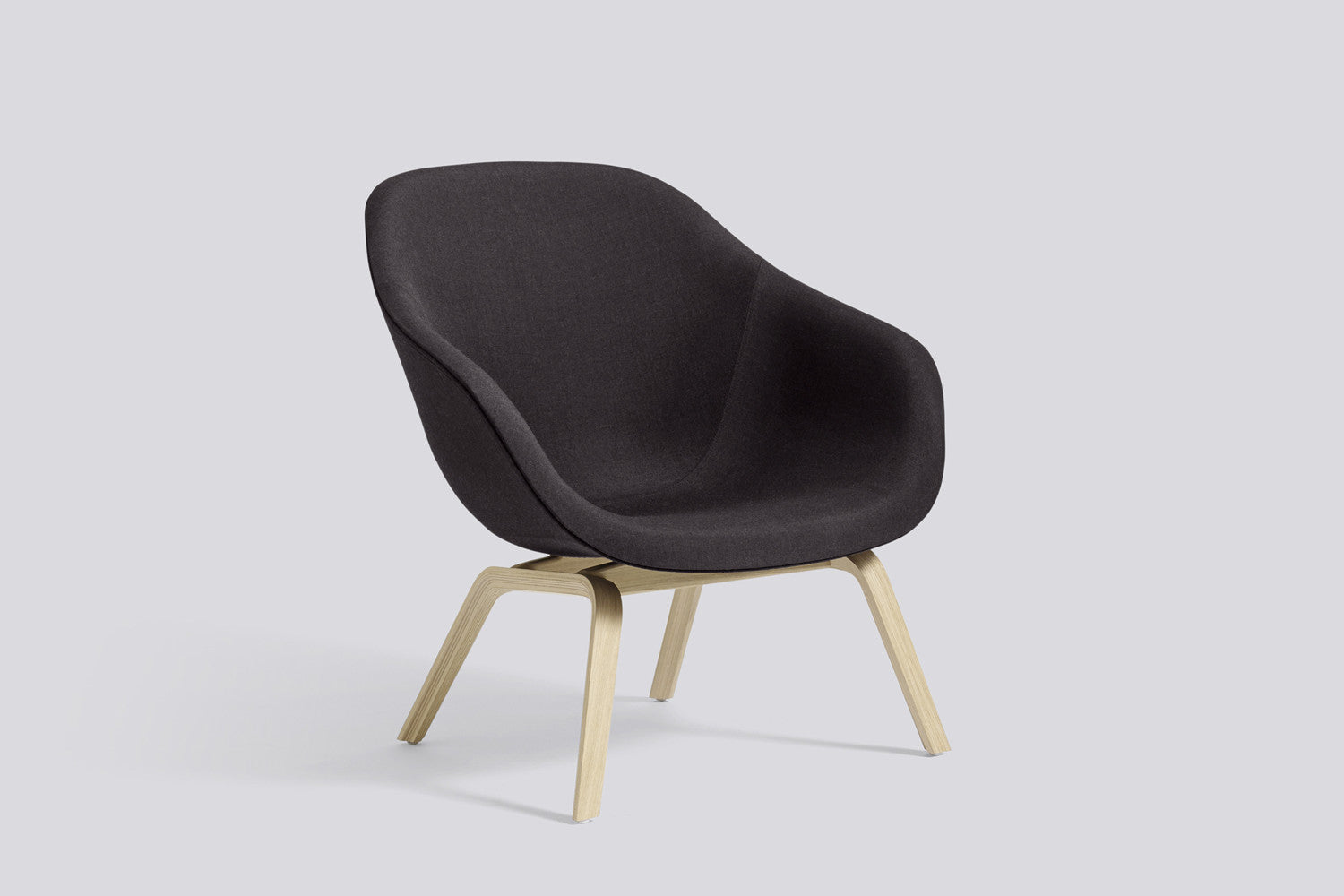 About A Lounge Chair AAL 83 dark grey and white oak legs About A Lounge Chair AAL 83 dark grey and white oak legs