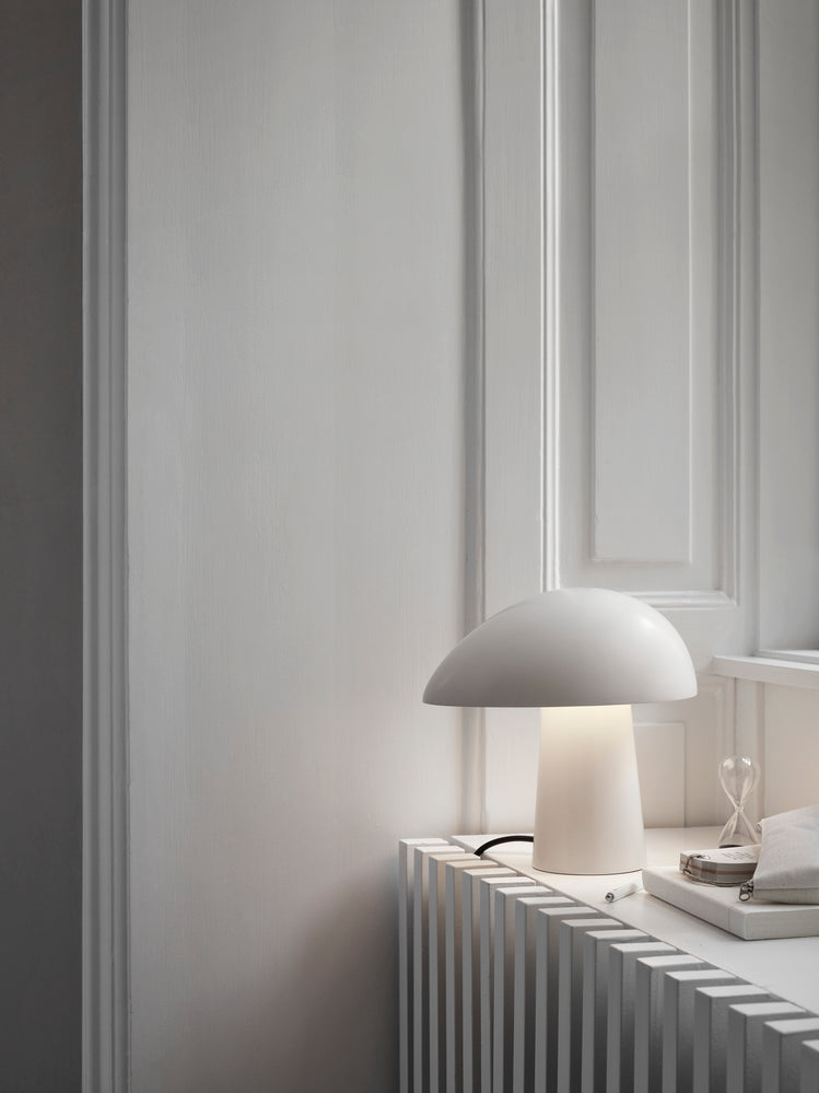 Night Owl Table Lamp all smokey white