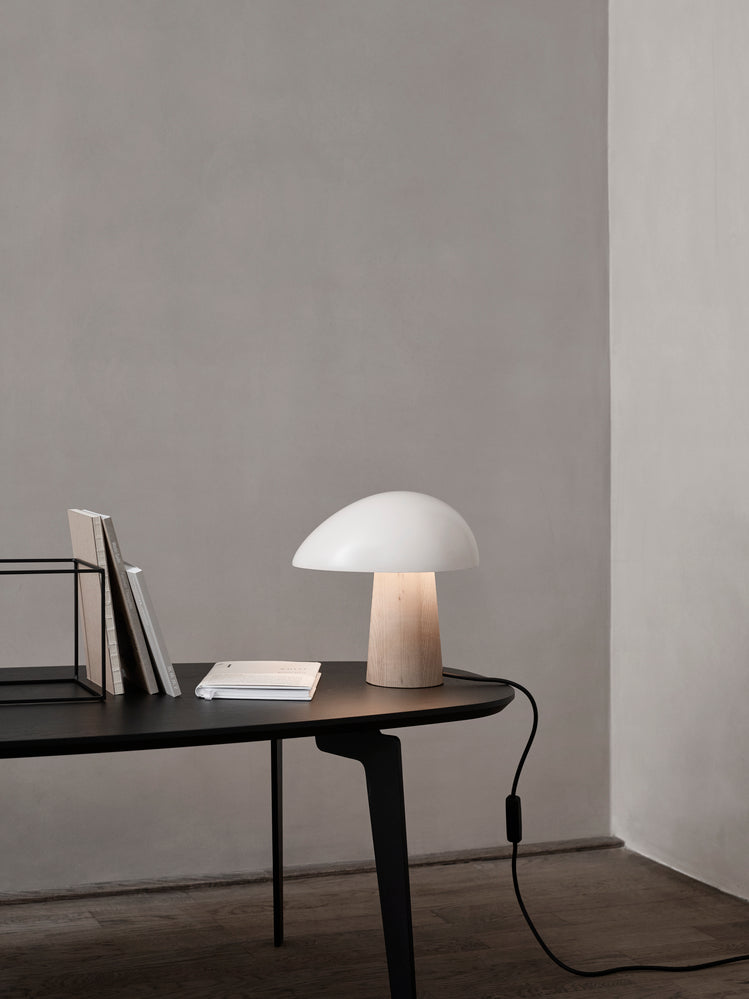 Night Owl Table Lamp smokey white, ash base