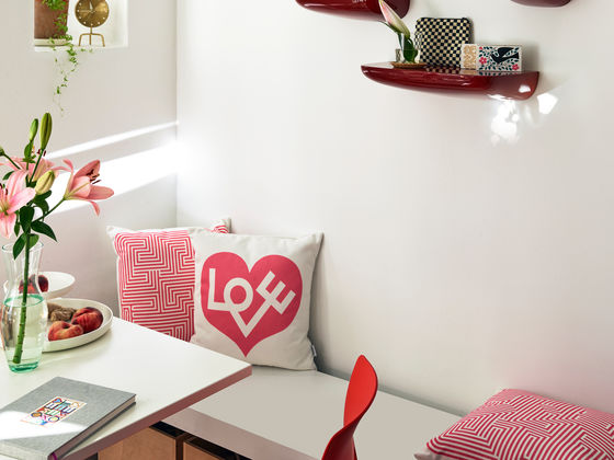 Graphic Print Pillows: Love
