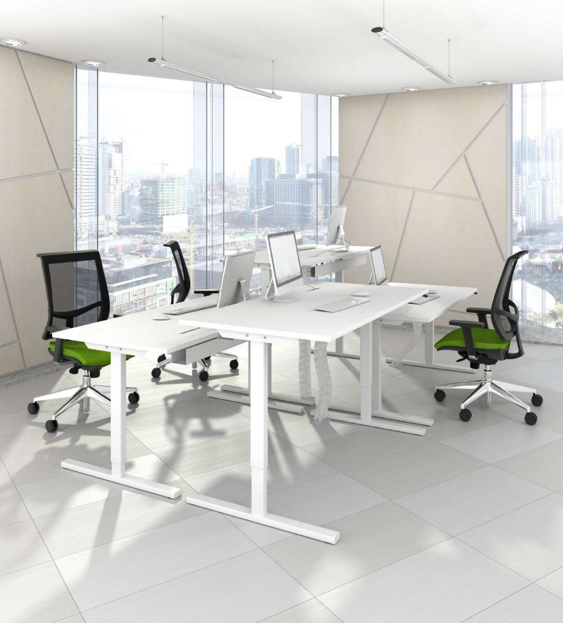 Easy sit stand desk