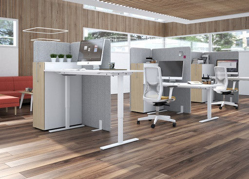 Easy sit stand desk