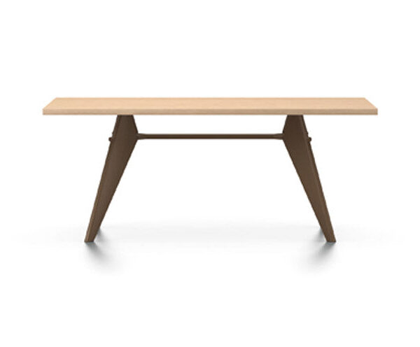 EM table natural Oak and Coffee base