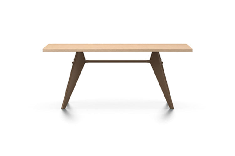 EM table natural Oak and Coffee base