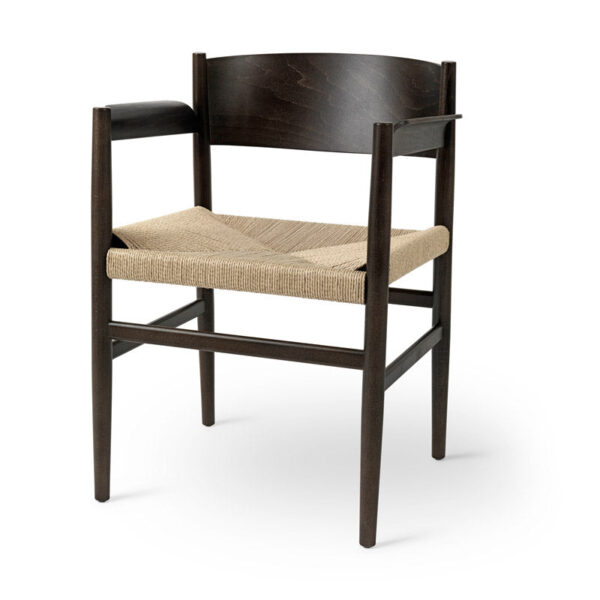 Sirka grey stained and paper cord seat