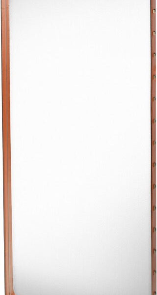 Adnet Wall Mirror - 65x115, Tan Leather