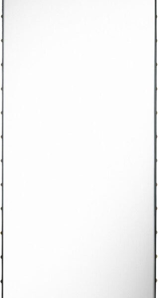 Adnet Wall Mirror - 70x180, Black Leather