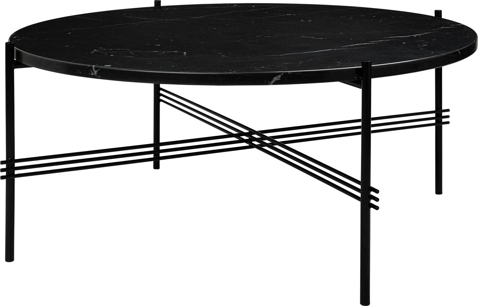 TS Coffee Table Ø80 - Black Marquina Marble