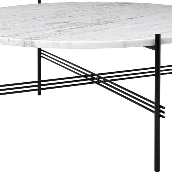 TS Coffee Table Ø80 - White Carrara Marble