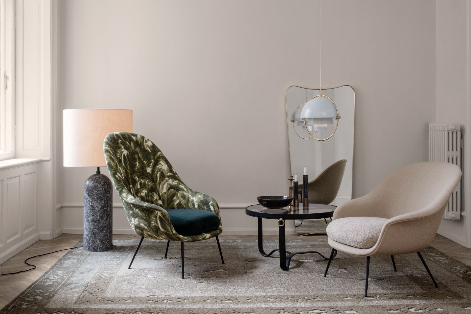 BatLoungeChairLowBack_BatLoungeChairHighBack_Multi-LitePendant_AdnetCoffeeTableO70_GravityFloorLampXL_FA33Mirror_Cropped-medium