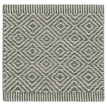 Kasthall Goose Eye Icon Rug - Manhattan, grey and white