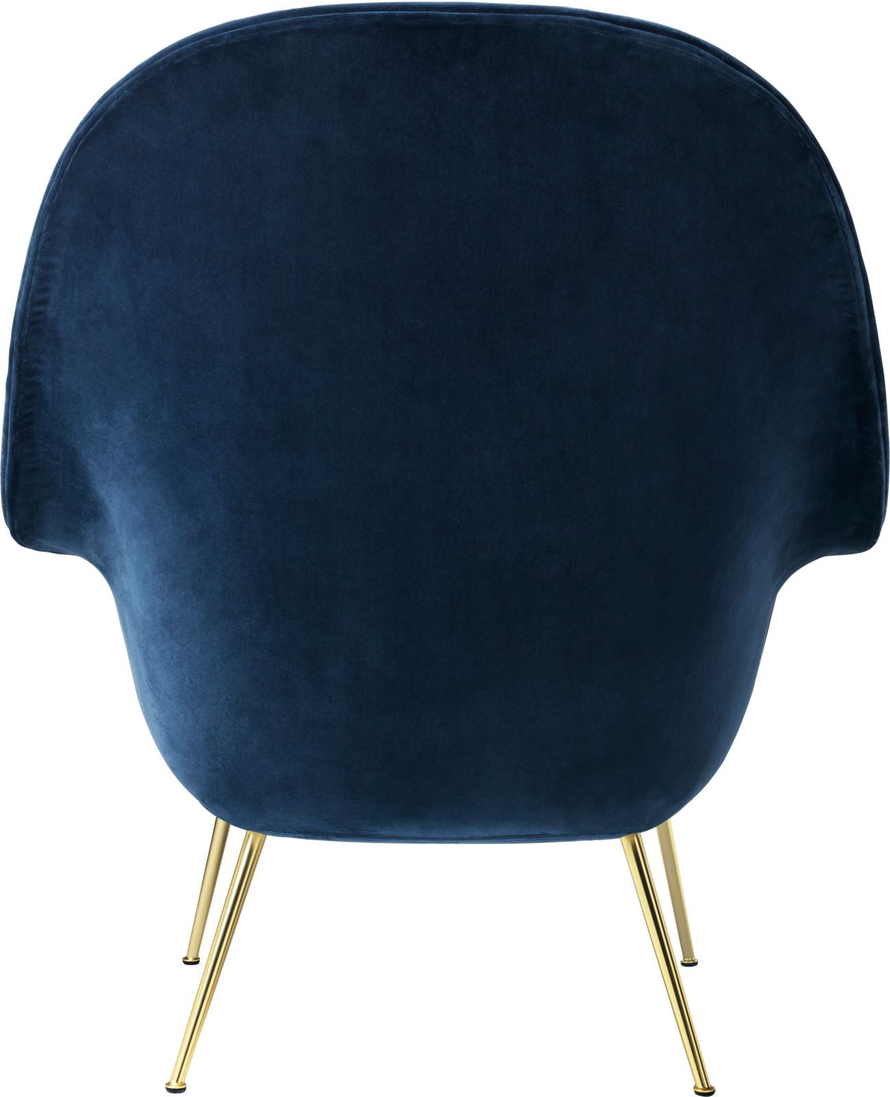 High Back Bat Lounge Chair, Brass Semi Matt base, GUBI Velvet upholstery. High Back Bat Lounge Chair, Brass Semi Matt base, GUBI Velvet upholstery.