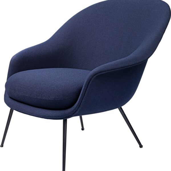 Bat Lounge Chair Low Back, Black Matt base, Vidar upholstery.