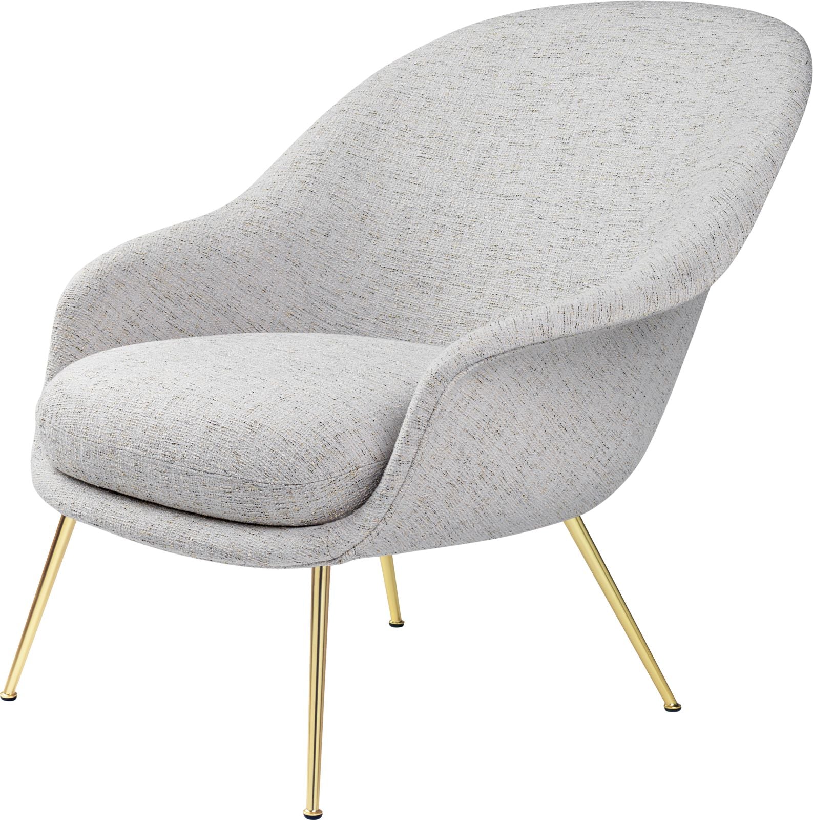 Bat Lounge Chair Low Back, Brass Semi Matt base, Kvadrat Sonar 3 upholstery. Bat Lounge Chair Low Back, Brass Semi Matt base, Kvadrat Sonar 3 upholstery.