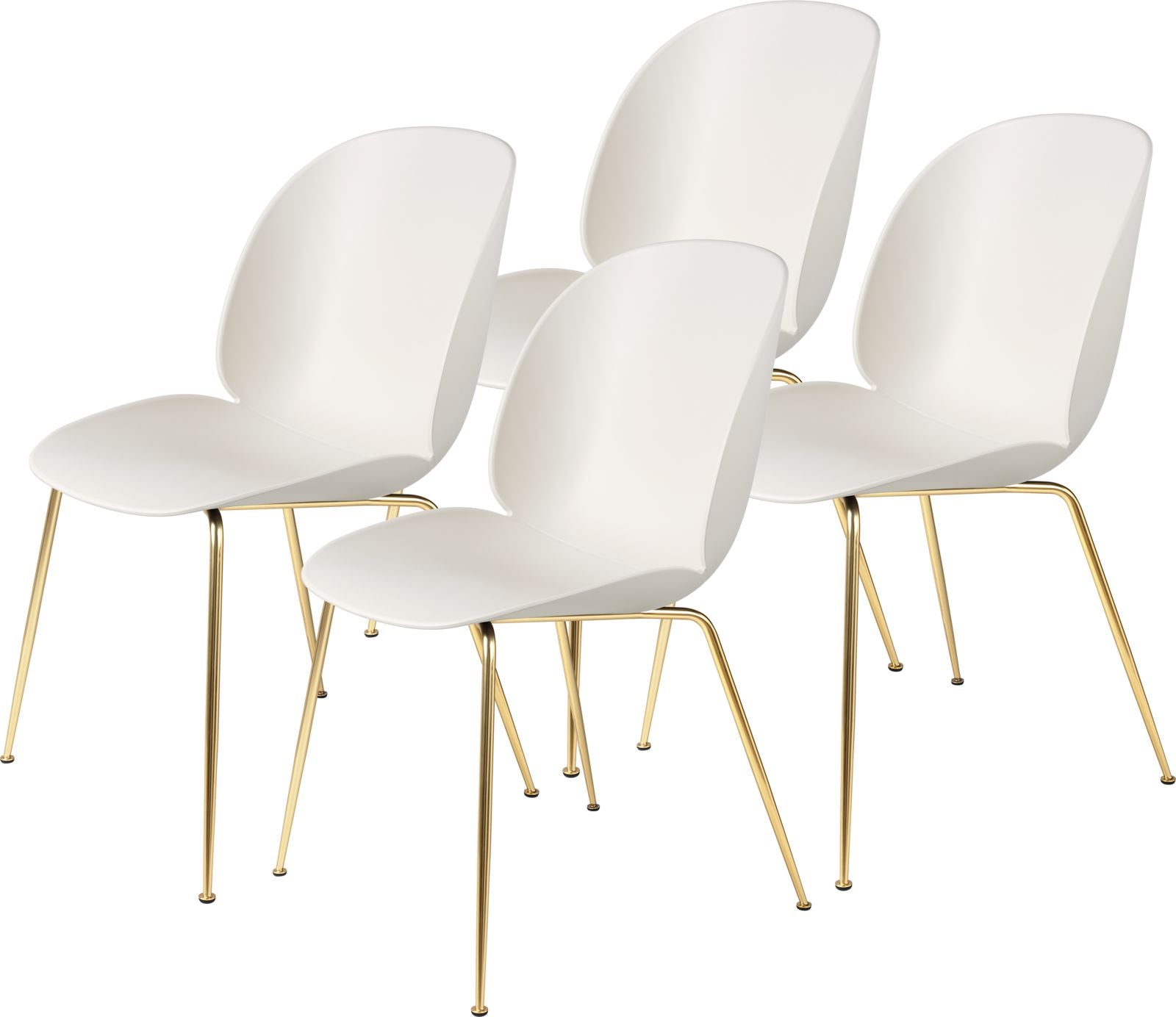 Beetle Dining Chair, Conic Base - Set of 4