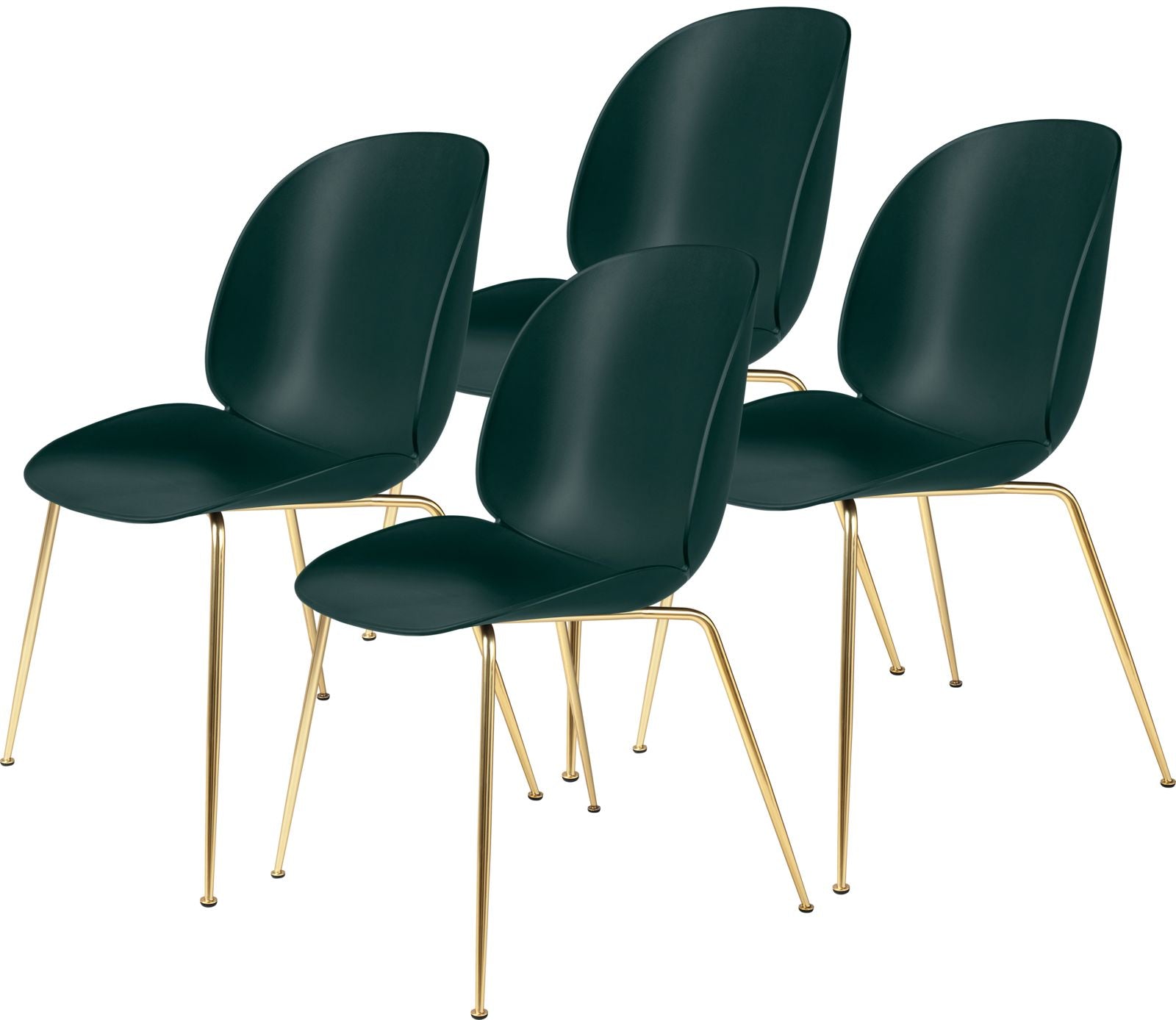 Beetle Dining Chair, Conic Base - Set of 4