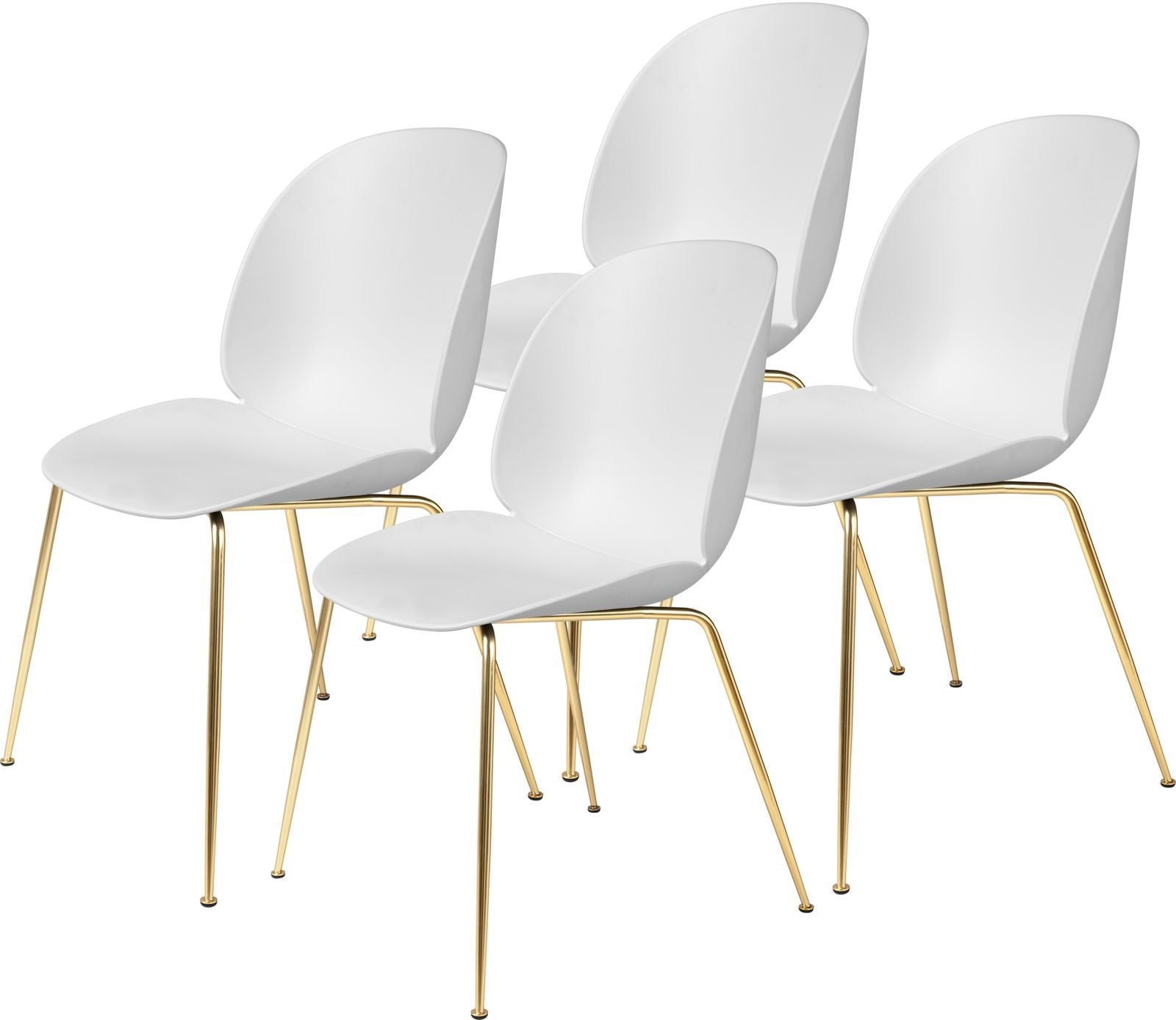 Beetle Dining Chair, Conic Base - Set of 4