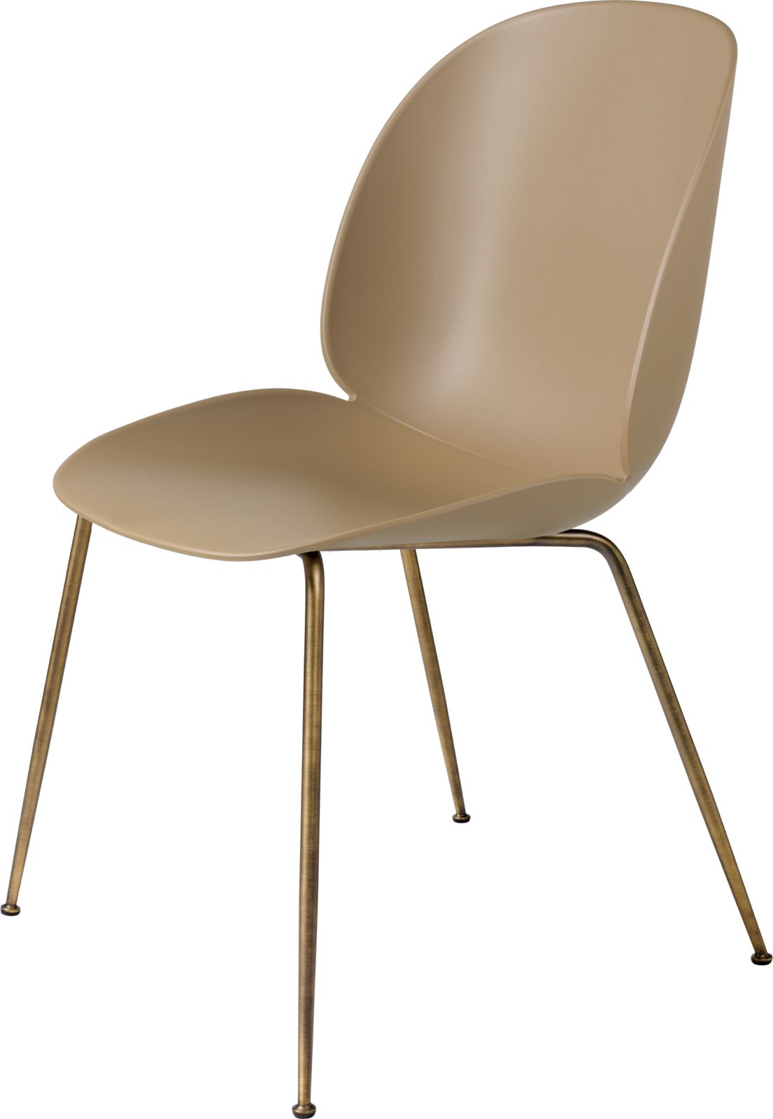 Beetle Dining Chair, Conic Base - Un-upholstered Beetle Dining Chair, Conic Base - Un-upholstered