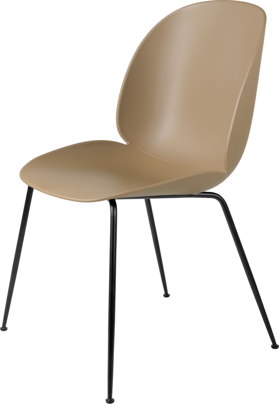 Beetle Dining Chair, Conic Base - Un-upholstered Beetle Dining Chair, Conic Base - Un-upholstered