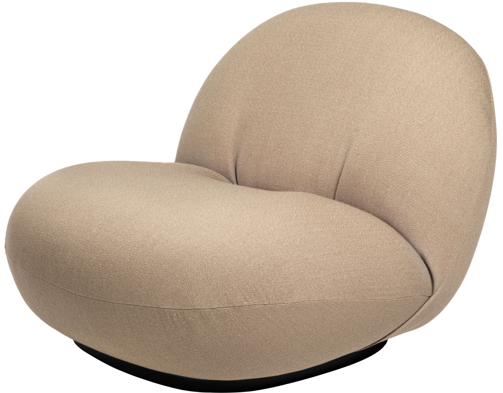 Pacha Lounge Chair, Soft Black Semi Matt Base, Vidar Brown Upholstery Pacha Lounge Chair, Soft Black Semi Matt Base, Vidar Brown Upholstery