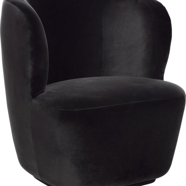 Stay Lounge Chair, anthracite velvet.