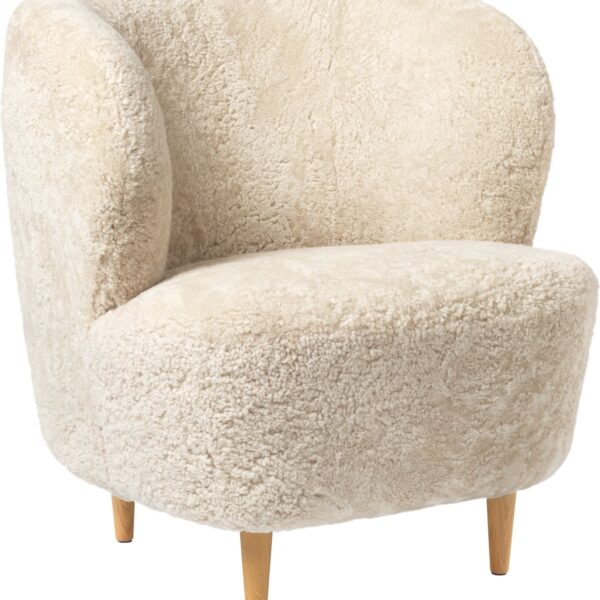 Stay Lounge Chair with Oak Semi Matt Lacquered legs.