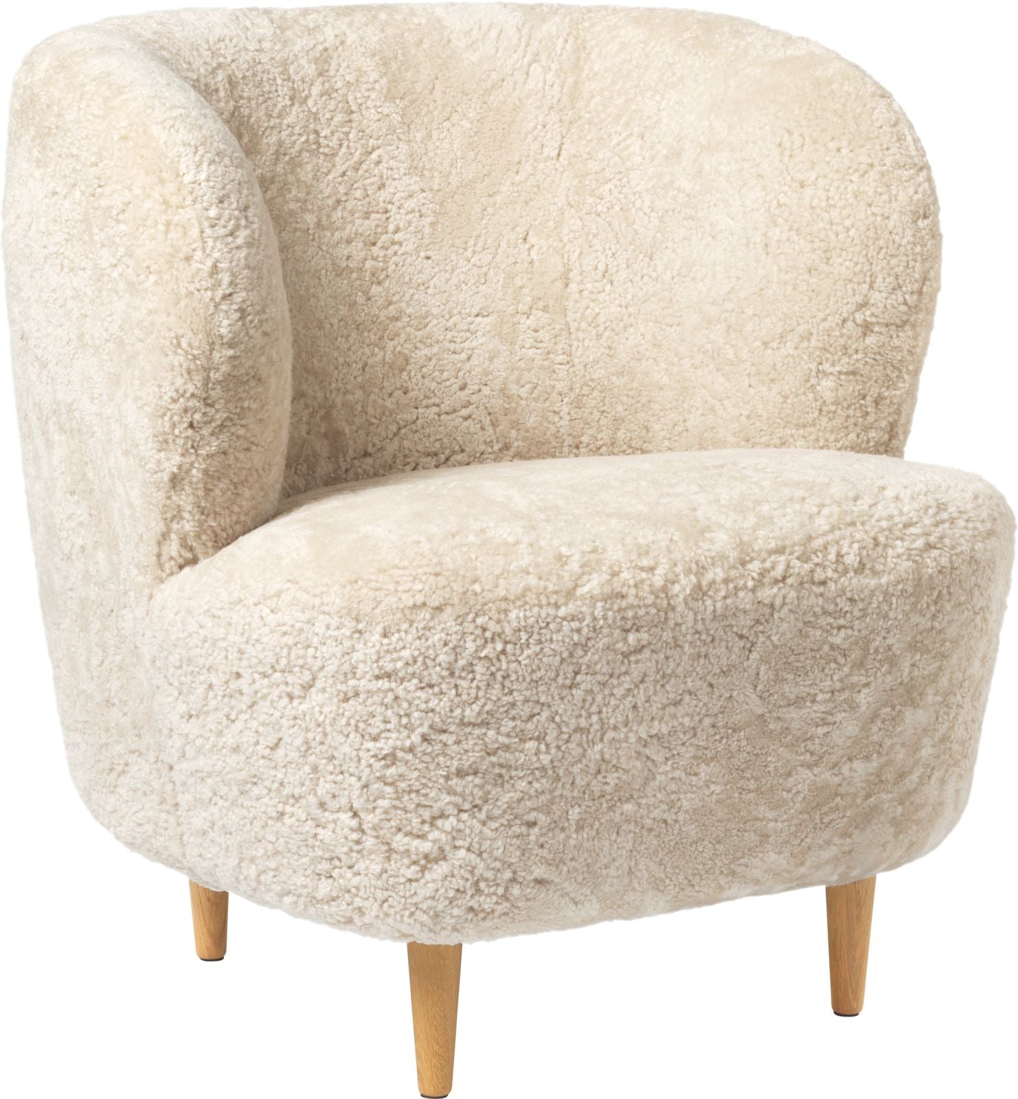 Stay Lounge Chair with Oak Semi Matt Lacquered legs.