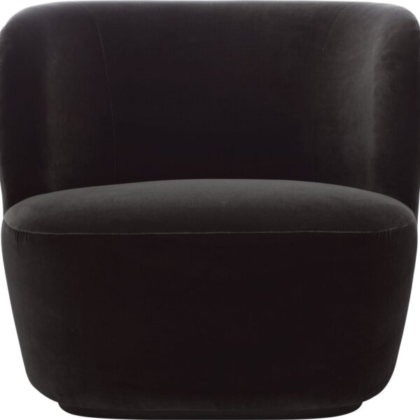 Stay Lounge Chair, anthracite velvet.