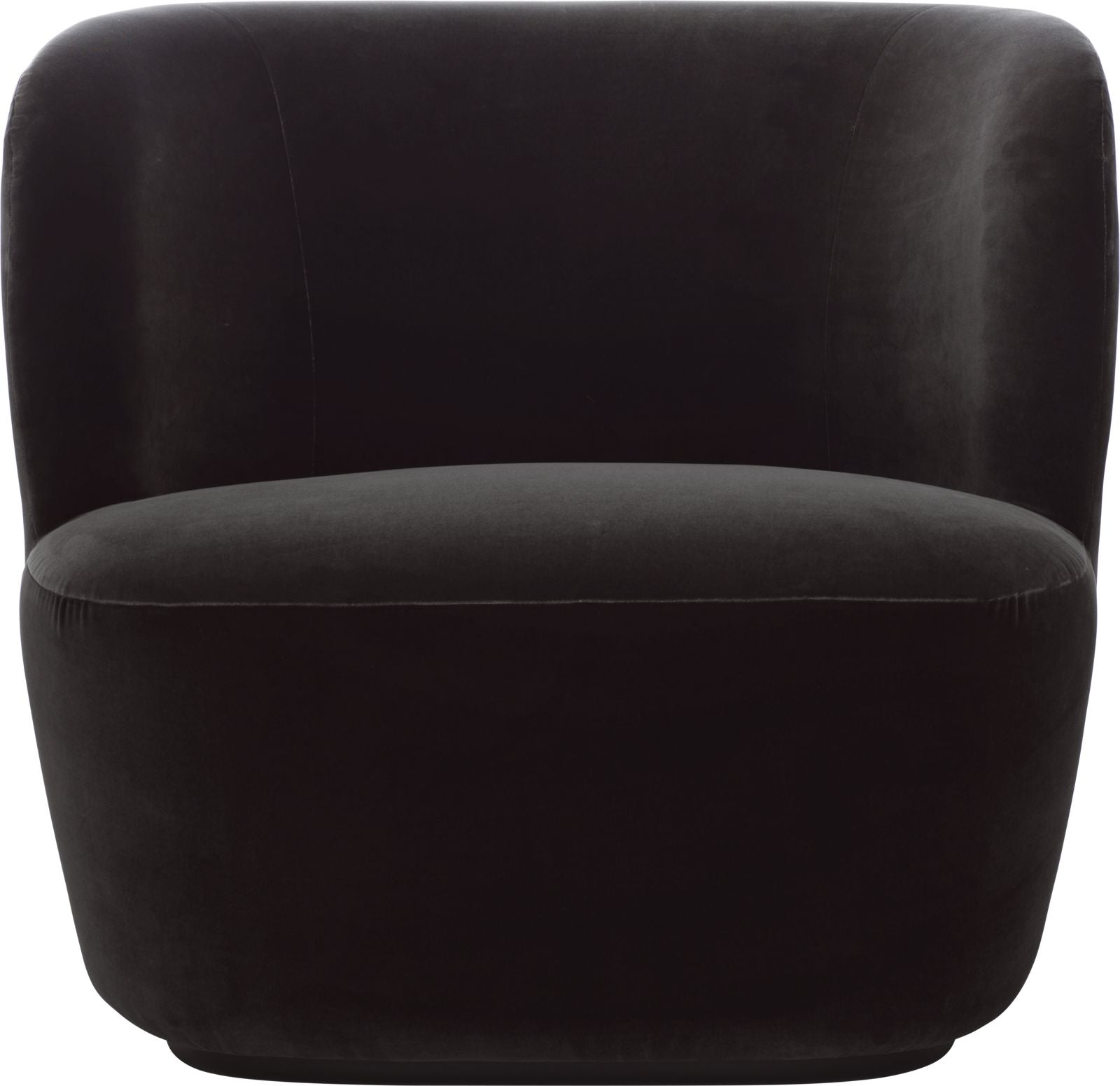 Stay Lounge Chair, anthracite velvet. Stay Lounge Chair, anthracite velvet.