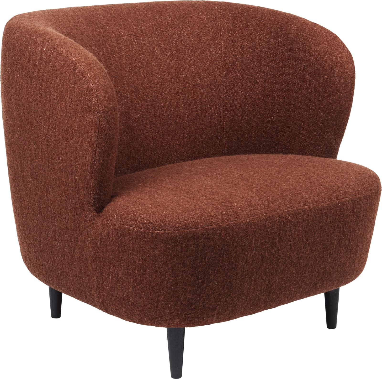 Stay Lounge Chair with Black Stained Oak Matt Lacquered legs. Stay Lounge Chair with Black Stained Oak Matt Lacquered legs.
