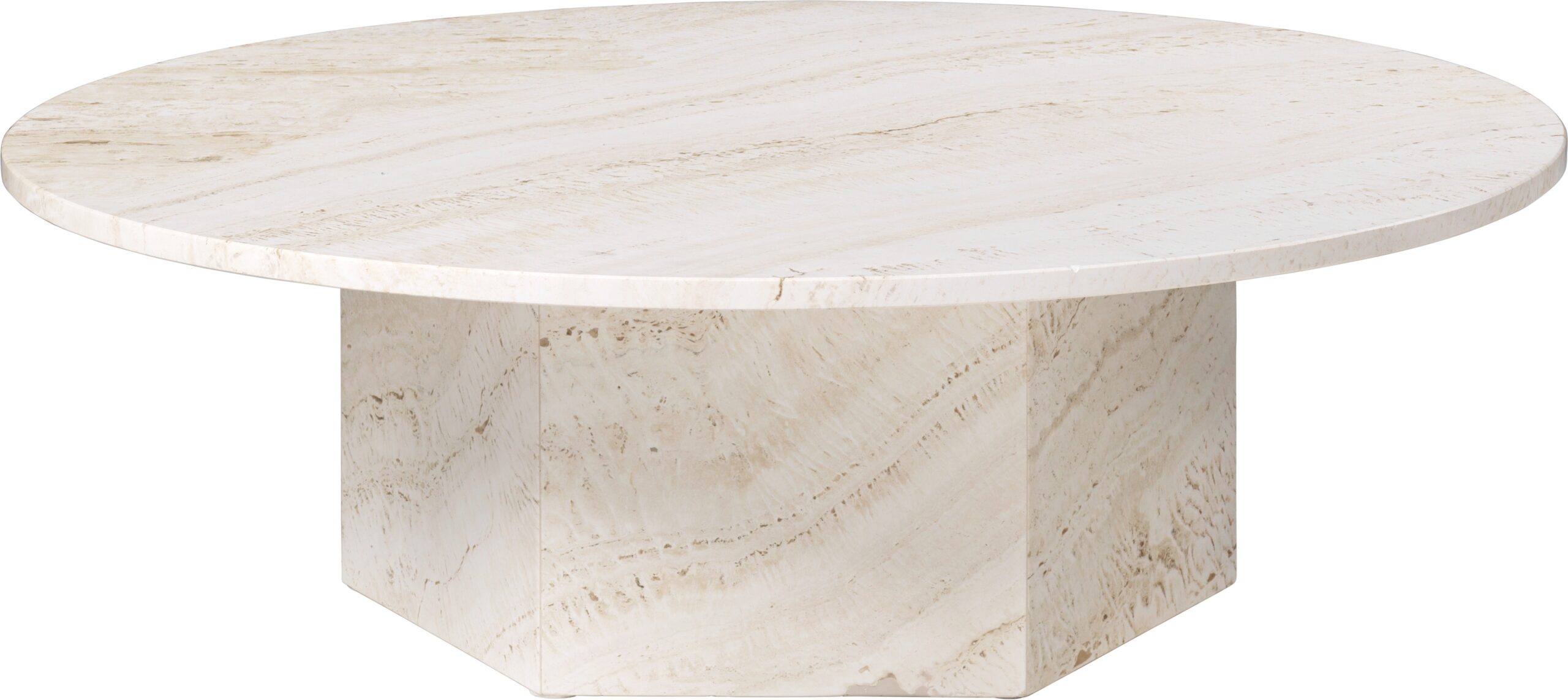 Gubi Epic Coffee Table - Travertine Stone Gubi Epic Coffee Table - Travertine Stone