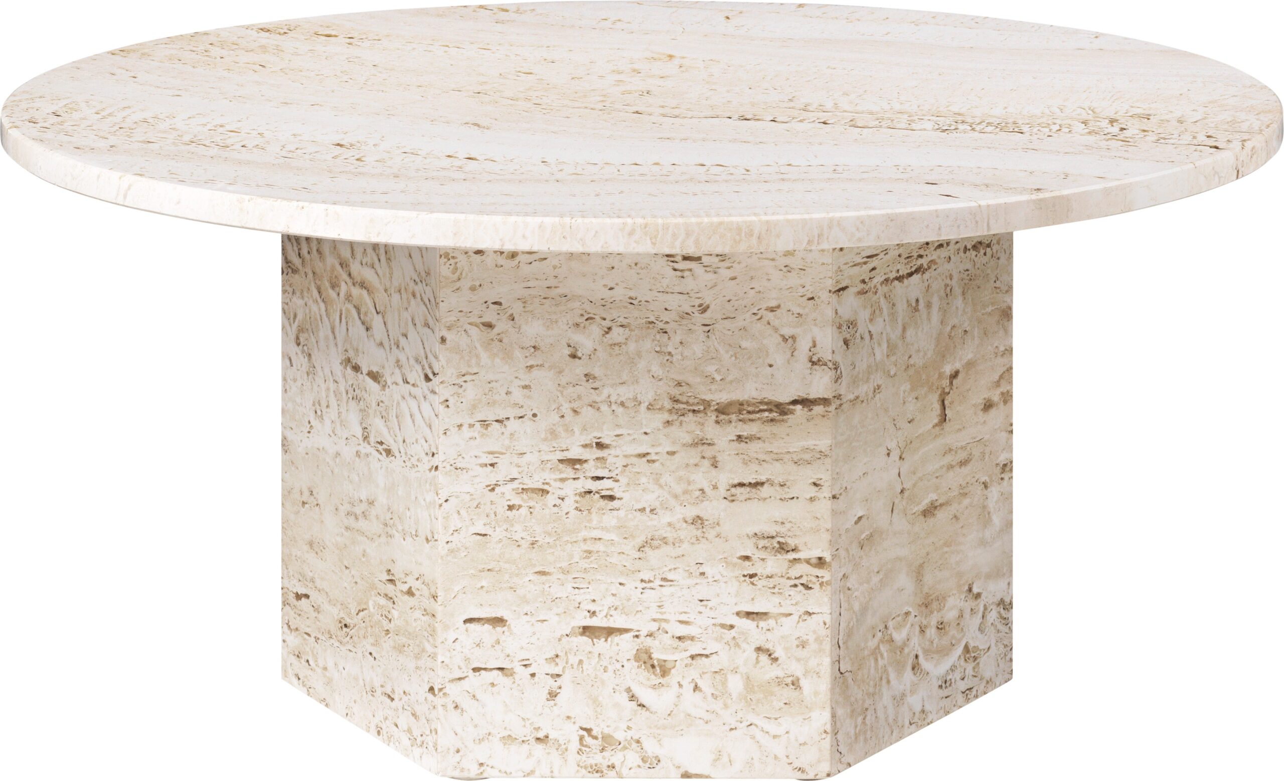 Gubi Epic Coffee Table - Travertine Stone Gubi Epic Coffee Table - Travertine Stone