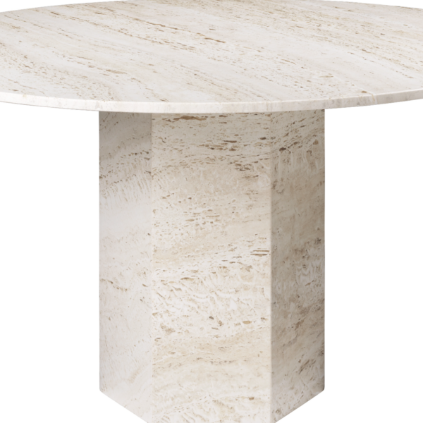 Gubi Epic Dining Table - Travertine Stone