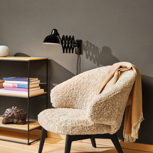 Fritz Hansen Let Lounge Chair in Sheepskin