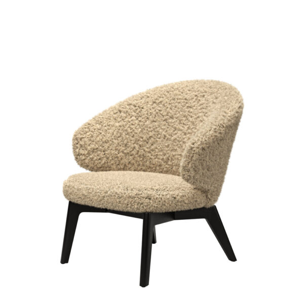 Fritz Hansen Let Lounge Chair in Sheepskin