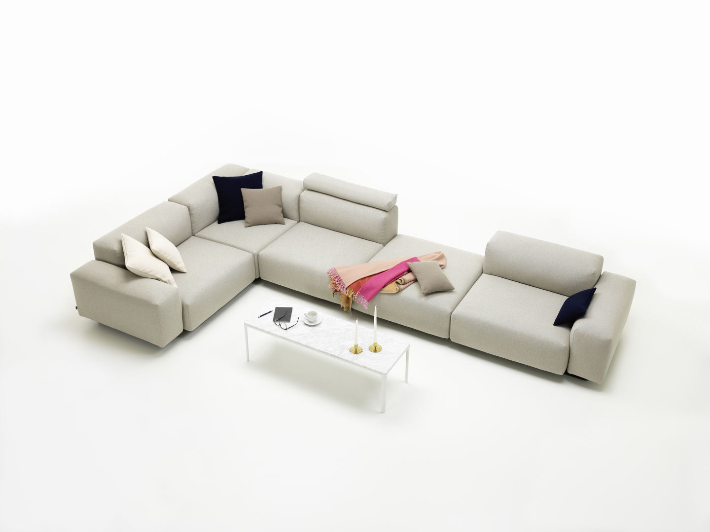 Vitra Soft Modular 3-Seater with Chaise Longue