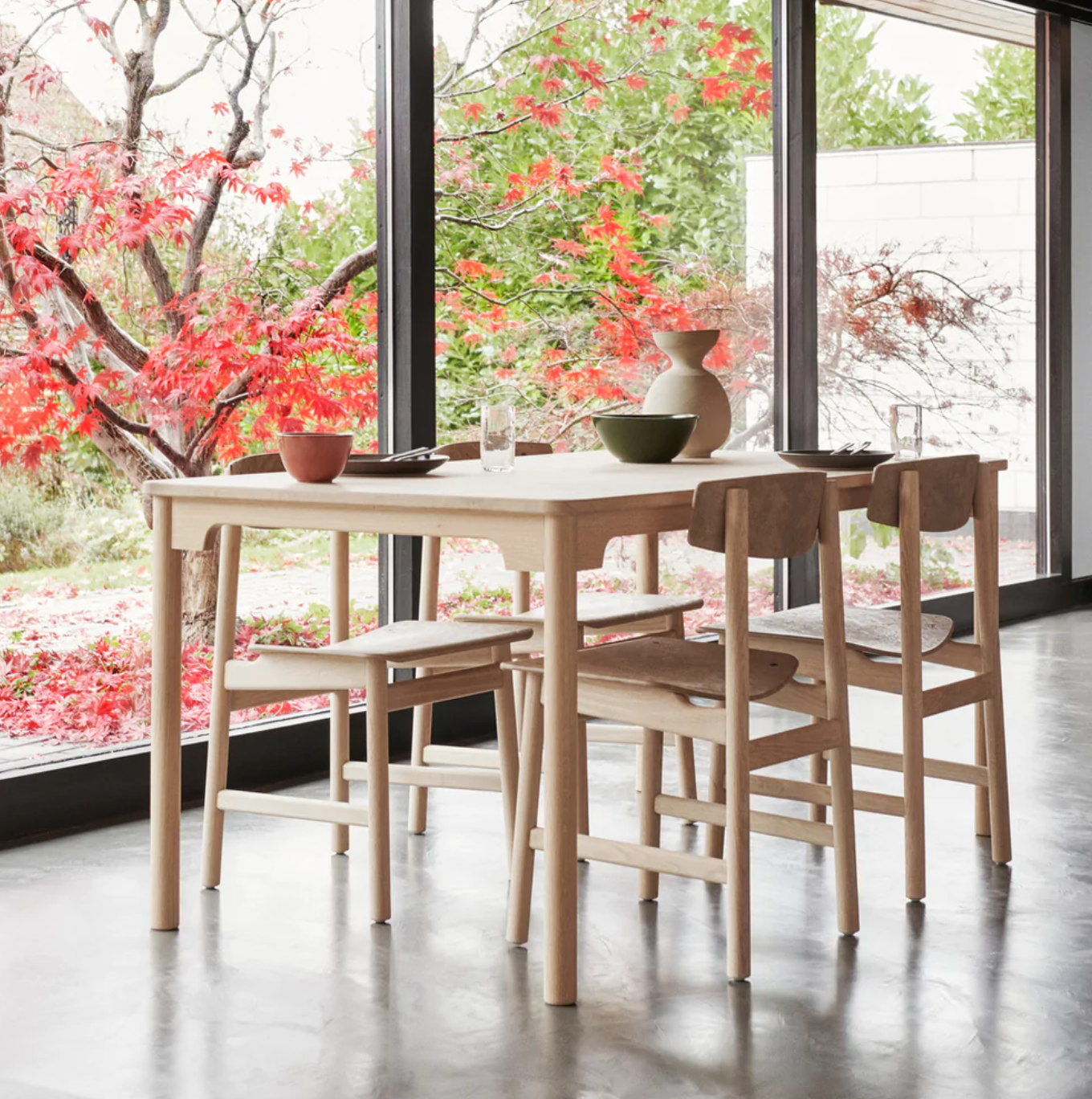 Mater Conscious Table 5462 Soaped Oak Dining Bundle Mater Conscious Table 5462 Soaped Oak Dining Bundle