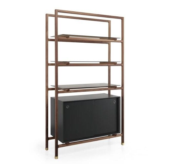 wewood-aurélien barbry studio-bookshelf-float-walnut-cabinet-small