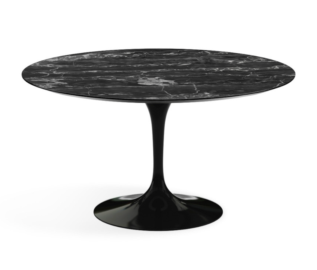 Analyzing image Knoll-Saarinen-Tulip-Table-Black-Base-Portoro-Silver Analyzing image Knoll-Saarinen-Tulip-Table-Black-Base-Portoro-Silver