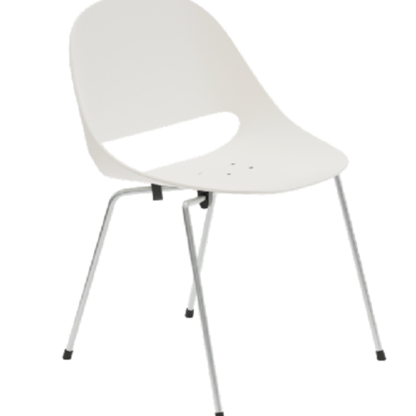 Bulo-Léon-Stynen-Lucca-Outdoor-Chrome-Base-White-Shell-outlet
