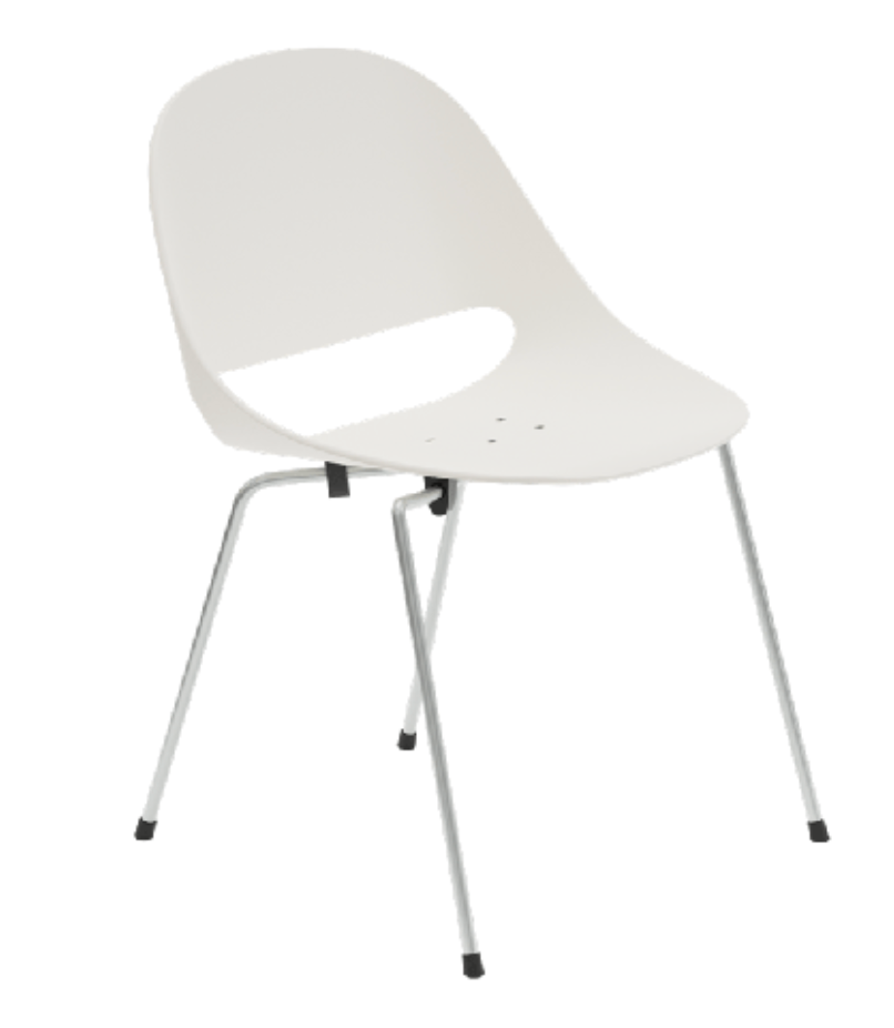 Bulo-Léon-Stynen-Lucca-Outdoor-Chrome-Base-White-Shell-outlet Bulo-Léon-Stynen-Lucca-Outdoor-Chrome-Base-White-Shell-outlet