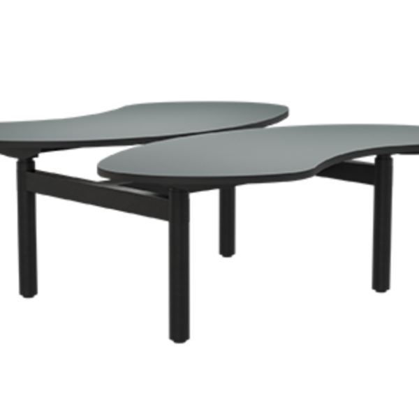 BULO-Senses-Bean-Double-Desk-outle-black